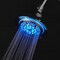 Dreamspa Chrome Color Changing Led Shower Head 5 Settings Temperature Sensor